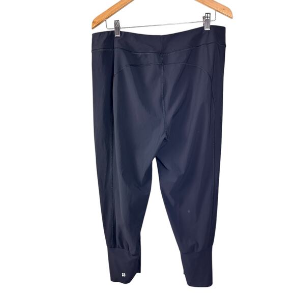Sweaty Betty Yoga Jogger Crop Black Athletic Activewear Workout Pants size XL - Picture 3 of 8